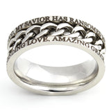 Silver Chain Ring - Freedom Ring