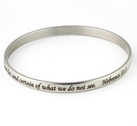 Faith is bangle bracelet - Hebrews 11:1